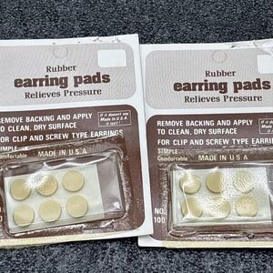 VTG Rubber Earring Pads Cushions For Clip On Screw Type Relieves Pressure